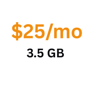 $25/mo 3.5 GB