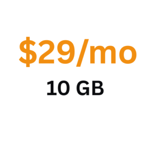 $29/mo 10 GB
